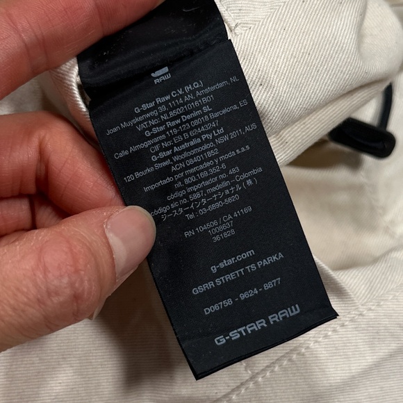 G-Star RAW Research Aitor Throup 3-in-1 Strett TS Parka Coat Cream Mens Medium - Picture 12 of 15